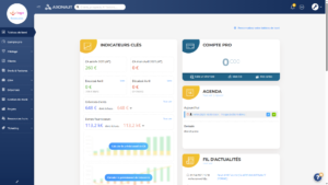 capture d''écran Axonaut dashboard